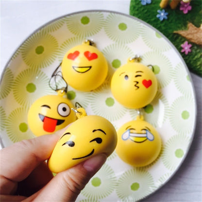 Bread Face Squishy Keychain