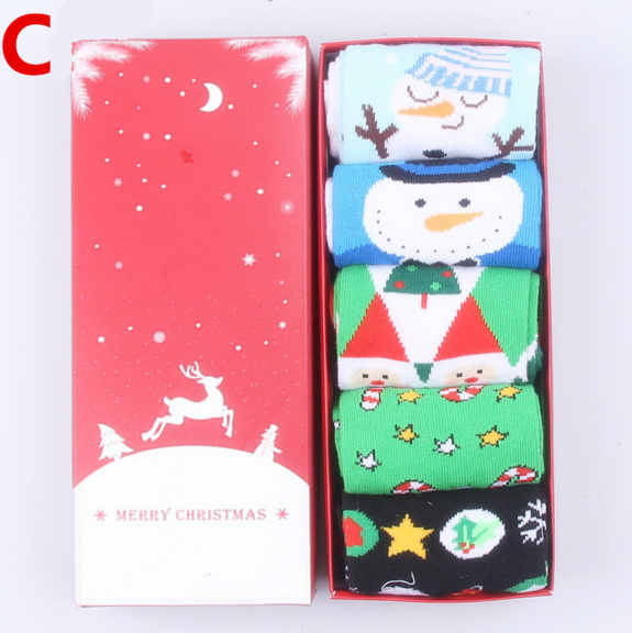 Reindeer Christmas Socks Gift Box