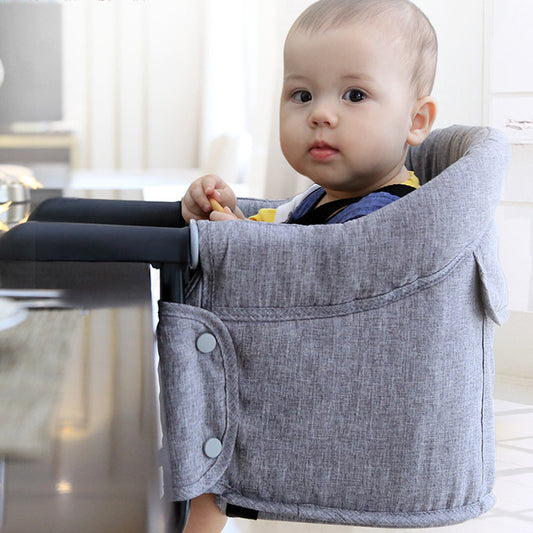 Portable Baby High Chair Seat – Adjustable Dining Cover with Safety Belt