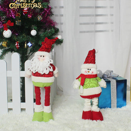Stretchy-Leg Santa, Snowman & Reindeer Figure