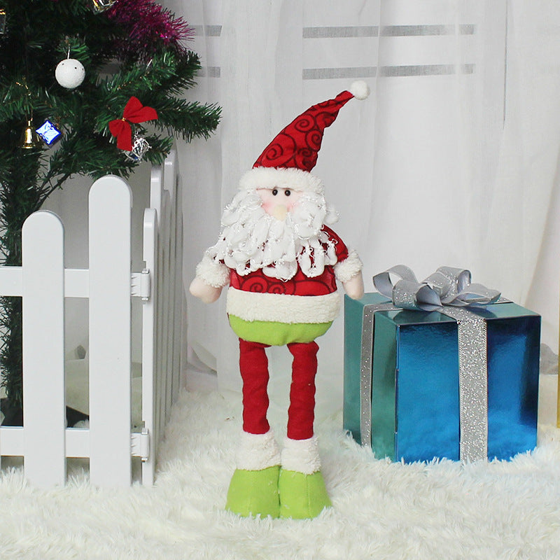 Stretchy-Leg Santa, Snowman & Reindeer Figure